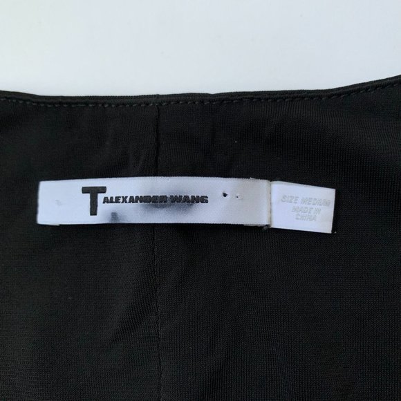 Alexander Wang Sleeveless Midi Jersey Bodycon Dress Black Medium - Picture 10 of 11